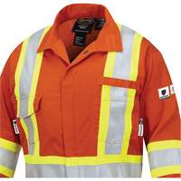 7702W Combinaison FR-Tech ignifuge/contre les arcs pour femme, Taille T-petit, Orange haute visibilit&eacute;, 10 cal/cm² Planification Entrepots Molloy