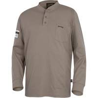 331 FR Interlock Henley Shirt, Small, Beige Planification Entrepots Molloy