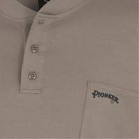 331 FR Interlock Henley Shirt, Small, Beige Planification Entrepots Molloy