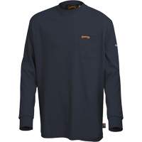 333 Flame-Resistant Long-Sleeved Shirt, Small, Navy Blue Planification Entrepots Molloy