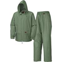 583 Rain Suit, Polyester/PVC, Small, Green Planification Entrepots Molloy