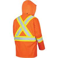 5892PKT Veste de s&eacute;curit&eacute; imperm&eacute;able &agrave; haute visibilit&eacute; ignifuge, T-petit, Orange haute visibilit&eacute; Planification Entrepots Molloy