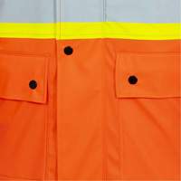 5892PKT Veste de s&eacute;curit&eacute; imperm&eacute;able &agrave; haute visibilit&eacute; ignifuge, T-petit, Orange haute visibilit&eacute; Planification Entrepots Molloy