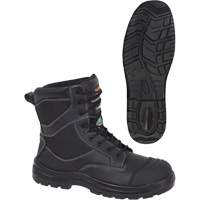 1050 Bottes de s&eacute;curit&eacute; composites noires, Cuir, Taille 14, Imperm&eacute;able Planification Entrepots Molloy