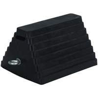 Double-Sided Wheel Chock, 6" x 8", Black SHE792 | Planification Entrepots Molloy