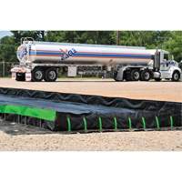 Berme Ultimate Copolymer 2000 Ultra-Containment Berm, Capacit&eacute; 179 gal. US, 4' la x 6' lo x 12" h, Support &agrave; charni&egrave;re Planification Entrepots Molloy