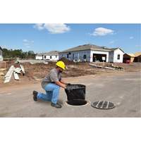 Bac de r&eacute;tention rond Ultra-Drain Guard avec orifice de trop-plein, Huile & s&eacute;diments, 22" - 25" lo x 22" - 25" la Planification Entrepots Molloy