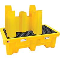Syst&egrave;me de confinement Ultra-Drum sans drain pour 4 barils, 53" lo x 53" la x 77,8" ha, 3000 gal. US Capacit&eacute; Planification Entrepots Molloy