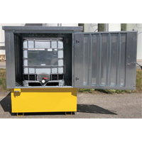 Couvercle rigide en acier Ultra-IBC, 71,1" lo x 83,1" la x 66,3" h, Capacit&eacute; de charge 5640 lb Planification Entrepots Molloy