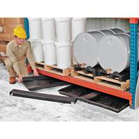Triple-Tray Ultra-Rack Containment Tray&reg;, 72" L x 44" W x 2.8" H, 24 US gal. Spill Capacity Planification Entrepots Molloy
