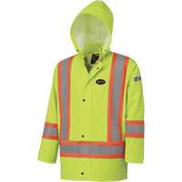 5894 Veste imperm&eacute;able r&eacute;sistant &agrave; la flamme, 2T-Grand, Jaune lime haute visibilit&eacute; Planification Entrepots Molloy