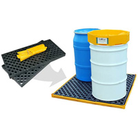 Ultra-Spill Deck flexible, &agrave; vessie, 4 barils, Capacit&eacute; de d&eacute;versement 110 gal. US, 51" x 48" x 5" Planification Entrepots Molloy