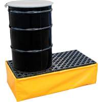 Ultra-Spill Pallet flexible, 2 barils, Capacit&eacute; de d&eacute;versement 66 gal. US, 48" x 24" x 14" Planification Entrepots Molloy