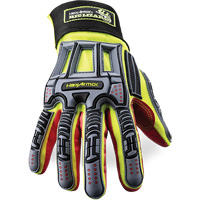 Gants r&eacute;sistants aux coupures Rig Lizard 2028X, 6/T-petit, Paume en Synth&eacute;tique/PEHP, Poignet &eacute;lastique/Boucle et crochet Planification Entrepots Molloy