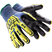 Gants r&eacute;sistants aux chocs Helix 3016, 7/Petit, Paume en PEHP, Poignet &eacute;lastique/Poignet en tricot Planification Entrepots Molloy