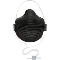 AirWave M Series Black Disposable Masks with SmartStrap<sup>®</sup> & Nose Flange, N95, NIOSH Certified, Medium/Large SHH514 | Planification Entrepots Molloy