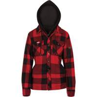 415RBW Quilted Hooded Shirt, Women's, X-Small, Multi-Colour Planification Entrepots Molloy