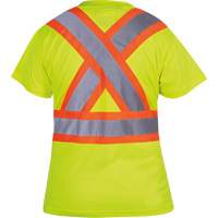 6949 T-shirt de s&eacute;curit&eacute; en il-de-perdrix pour femme, Polyester, T-petit, Jaune lime haute visibilit&eacute; Planification Entrepots Molloy