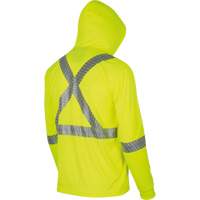 6965 Chandail &agrave; capuchon de s&eacute;curit&eacute; en il-de-perdrix, Petit, Jaune lime haute visibilit&eacute; Planification Entrepots Molloy