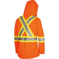 5626W The Rock Women's 300D  Quilted Safety Parka, Polyester/Polyurethane, High Visibility Orange, X-Small Planification Entrepots Molloy