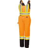 5040BBW Combinaison de s&eacute;curit&eacute; imperm&eacute;able haute visibilit&eacute; pour femmes, Polyester, T-petit, Noir/Orange haute visibilit&eacute; Planification Entrepots Molloy