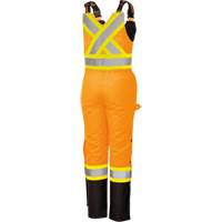 5040BBW Combinaison de s&eacute;curit&eacute; imperm&eacute;able haute visibilit&eacute; pour femmes, Polyester, T-petit, Noir/Orange haute visibilit&eacute; Planification Entrepots Molloy