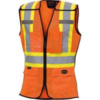 486 Veste de s&eacute;curit&eacute; d&eacute;tachable haute visibilit&eacute;, Orange haute visibilit&eacute;, T-petit, Polyester Planification Entrepots Molloy