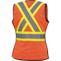 486 Veste de s&eacute;curit&eacute; d&eacute;tachable haute visibilit&eacute;, Orange haute visibilit&eacute;, T-petit, Polyester Planification Entrepots Molloy