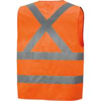 Veste de sécurité haute visibilité en tricot chaîne, Orange haute visibilité, Petit, Polyester, CSA Z96 classe 2 - niveau 2 SHI011 | Planification Entrepots Molloy