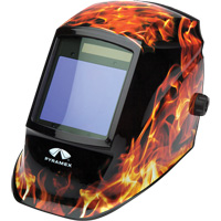 Leadhead&reg; Auto Darkening Welding Helmet, 3.8" L x 3.4" W View Area, 9 - 13 Shade Range Planification Entrepots Molloy