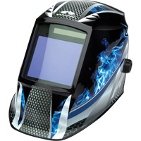Leadhead&reg; Auto Darkening Welding Helmet, 3.8" L x 3.4" W View Area, 9 - 13 Shade Range Planification Entrepots Molloy