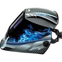Leadhead&reg; Auto Darkening Welding Helmet, 3.8" L x 3.4" W View Area, 9 - 13 Shade Range Planification Entrepots Molloy