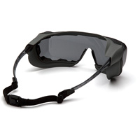 Cappture Plus Safety Goggles, Grey Lens, Anti-Fog, Closed Vent Planification Entrepots Molloy