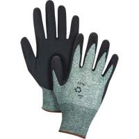 Eco-Friendly Crinkle Grip Coated Gloves, 8, Foam Latex Coating, 15 Gauge, Nylon/RPET Shell Planification Entrepots Molloy