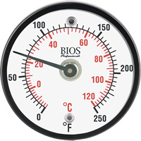 Thermomètre de surface magnétique, Sans contact, Analogique, 0-250°F (-20-120°C) SHI600 | Planification Entrepots Molloy