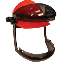 Visière Facetech avec attache pour casques de sécurité à fentes, Suspension Rochet SHI635 | Planification Entrepots Molloy
