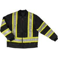 Ripstop 4-in-1 Safety Jacket, Polyester, Black, X-Small Planification Entrepots Molloy