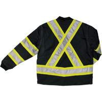 Ripstop 4-in-1 Safety Jacket, Polyester, Black, X-Small Planification Entrepots Molloy