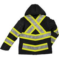 Womens Insulated Flex Safety Jacket, Polyester, Black, X-Small Planification Entrepots Molloy