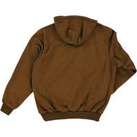 Water Repellent Fleece Pullover Hoodie, Men's, Small, Brown Planification Entrepots Molloy