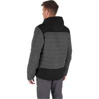 Veste chauffante M12 QuietShell avec pile, Hommes, Petit, Gris Planification Entrepots Molloy
