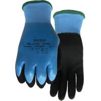 Gants hydrofuges Stealth Black Ops, Taille Petit, Calibre 15, Rev&ecirc;tement Latex de caoutchouc, Enveloppe en Fibre de verre/Polyester, ASTM ANSI niveau A4 Planification Entrepots Molloy