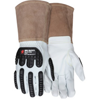 Gants en cuir pour le soudage, Moyen, Paume en Ch&egrave;vre, Poignet Manchette Planification Entrepots Molloy