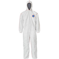 SFR Coveralls with Hood, Medium, White, Tyvek&reg; 400 Planification Entrepots Molloy