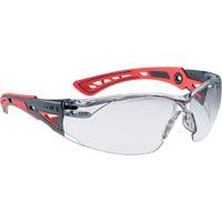 Petites lunettes de sécurité Rush+, Lentille Transparent, Revêtement Antibuée/anti-égratignures SHK039 | Planification Entrepots Molloy