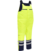 Salopette pour le froid extr&ecirc;me Bisley, Polyester, Petit, Jaune lime haute visibilit&eacute; Planification Entrepots Molloy