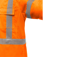 Bisley&reg; X-Back Long Sleeve Work Shirt with X-Airflow, Poly-Cotton, Small, High Visibility Orange Planification Entrepots Molloy