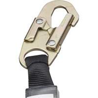 SA-5502-6 Shock Absorbing Lanyard, 6', Form Hook Center, Snap Hook Leg Ends, Galvanized Steel Planification Entrepots Molloy