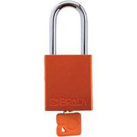 Velocity Plus Safety Lockout Padlock, Orange, Keyed Alike, Aluminum, 1-1/2" Width Planification Entrepots Molloy