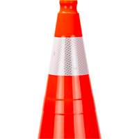Premium Traffic Cone, 28", Orange, 4" Reflective Collar(s) Planification Entrepots Molloy